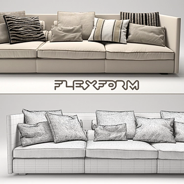 Oltre Sofa: Luxurious and Versatile 3D model image 1 