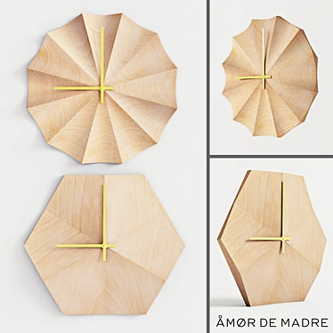 Amor de Madre Wall Clock - Do Not Disturb 3D model image 1 