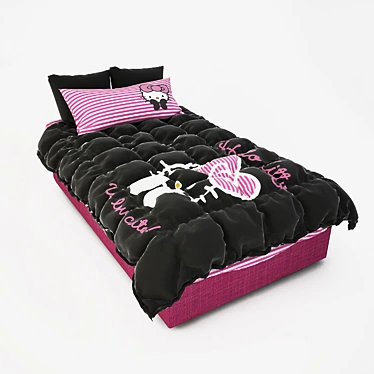 Hello Kitty Baby Bedding 3D model image 1 