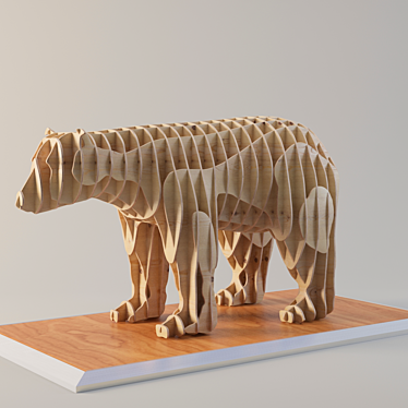 Parametric Bear Sculpture | 500x275x250 mm 3D model image 1 