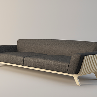 Hamper Sofa: Modern Style 3000х1000х770 3D model image 1 