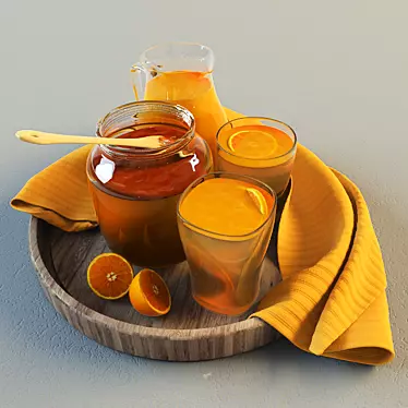 Freshly Squeezed Orange Juice 3D model image 1 