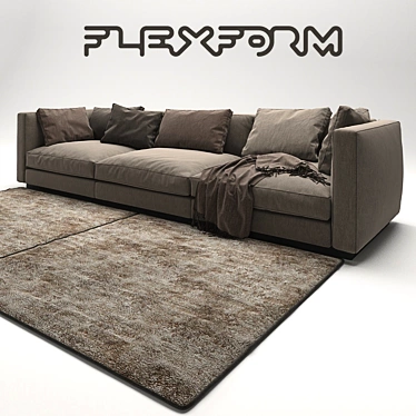 Luxurious Flexform Pleasure Collection 3D model image 1 