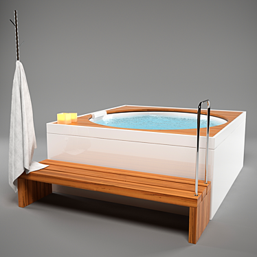 Duravit Blue Moon: Stylish Bath Tub 3D model image 1 