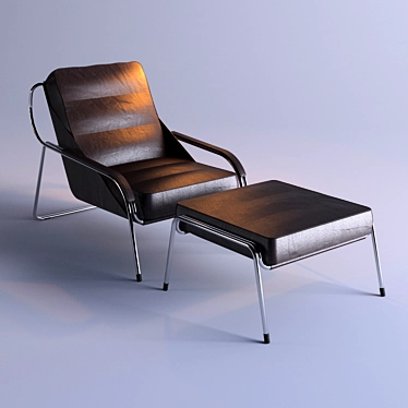 Zanotta Maggiolina Lounge Chair: Modern Comfort in Style 3D model image 1 