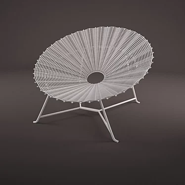 Designer Relaxation Chair: Gervasoni Sweet 27-01 3D model image 1 
