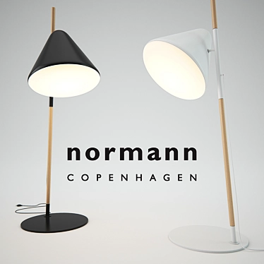 Modern Hello Floor Lamp by Normann Copenhagen 3D model image 1 