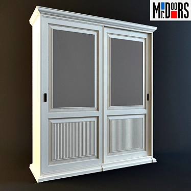 Elegant Mr Doors Wardrobe 3D model image 1 