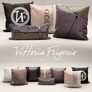 Luxurious Comfort: Vittoria Frigerio Pillows 3D model image 1 