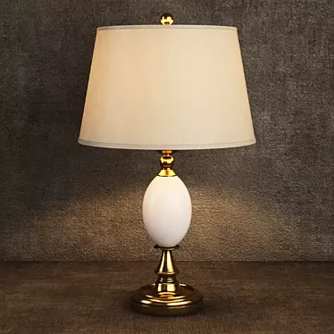 Sophisticated Brass Table Lamp 3D model image 1 
