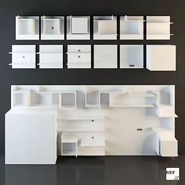  Modern Minimalist MDF Italia Vita 3D model image 1 