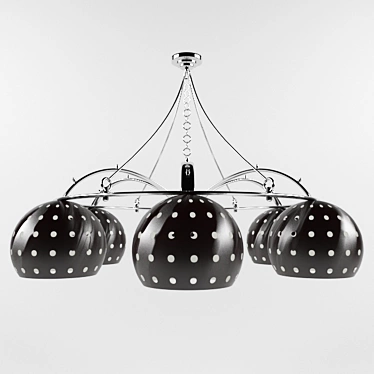 Cosmic Metal Chandelier 3D model image 1 