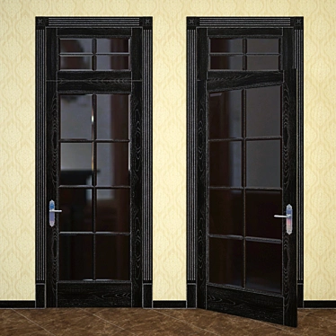 Modern Russian Style Door - 2700mm X 1100mm 3D model image 1 