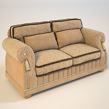 Elegant Rossini Sofa 3D model image 1 