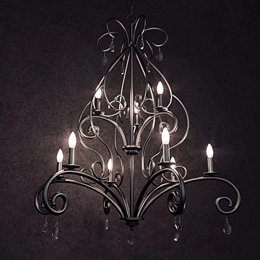 Marcele Collection 9-Light Chandelier 3D model image 1 