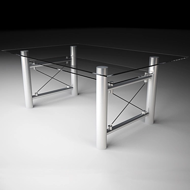 ModernTech Table 3D model image 1 