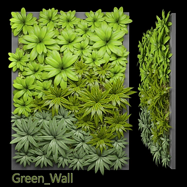 EcoMax Vertical Green Wall 3D model image 1 