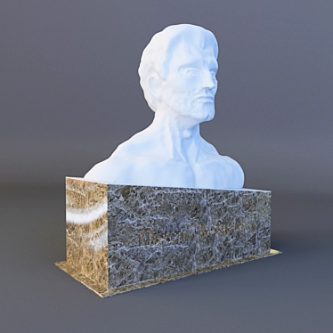 Marcus Romanus Plaster Head 3D model image 1 