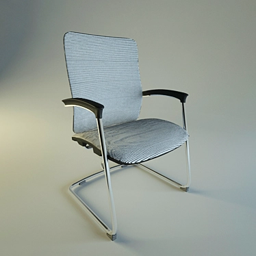 SleekTech Cyber Chair - Ultimate Comfort & Style 3D model image 1 