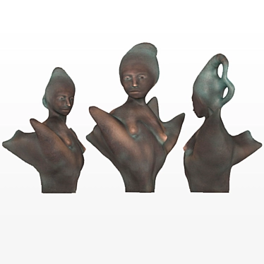 Elegant Mythical Sculpture "Sirena 3D model image 1 