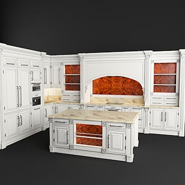 Luxury Britannica Kitchen by Atlas-Lux 3D model image 1 