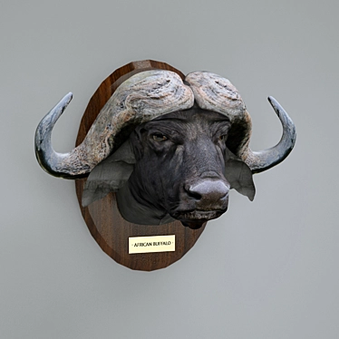 African Buffalo: Majestic Trophy Game 3D model image 1 