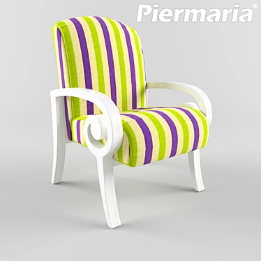 Elegant "Melita" Armchair by Piermaria 3D model image 1 