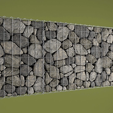 Versatile Gabion for Fences, Retaining Walls, and Flower Beds 3D model image 1 