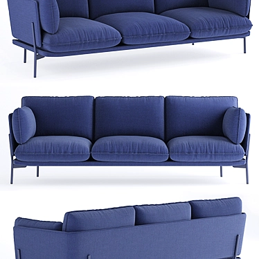 Andtradition Cloud 3-Seater Sofa 3D model image 1 