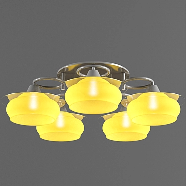 Elegant Lussole Chandelier 3D model image 1 