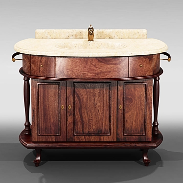 Antica Firenze Classical Vanity - Tiffany World 3D model image 1 