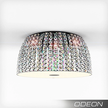 Odeon Nelsa Chandelier: Elegant Crystal Lighting 3D model image 1 