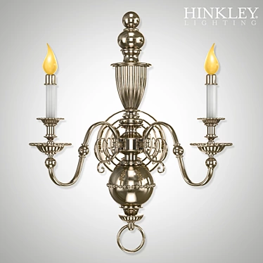 Hinkley Cambridge Antique Nickel Wall Sconce 3D model image 1 