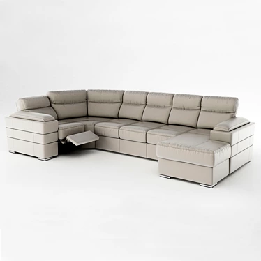 Italian Elegance: Luigi Sofa 3D model image 1 