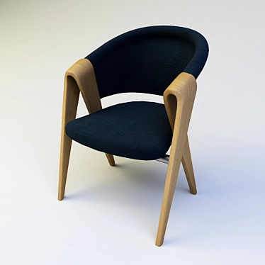 Sleek Photographic Chair 3D model image 1 
