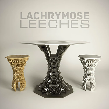 Enigmatic Tears: Lachrymose Leeches Set 3D model image 1 
