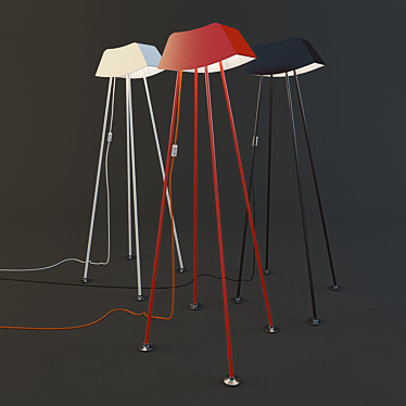 Italian Designer's Friendly Floor Lamp 3D model image 1 