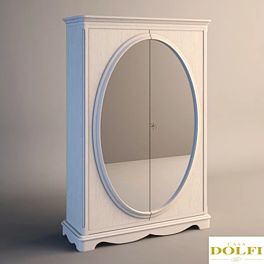 Dolfi 2080 wardrobe with oval mirror