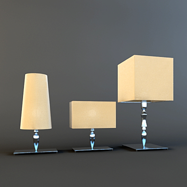 Dagonet Table Lamps Collection 3D model image 1 