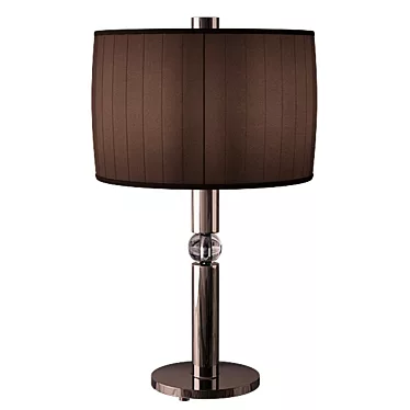 Sleek Chrome Table Lamp 3D model image 1 