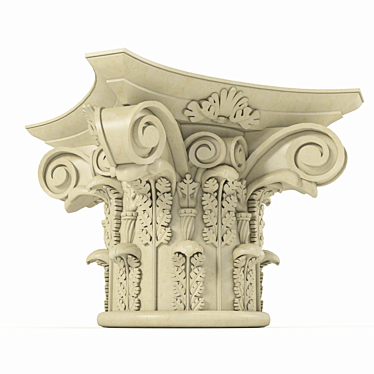 Elegant Column Capitel 3D model image 1 