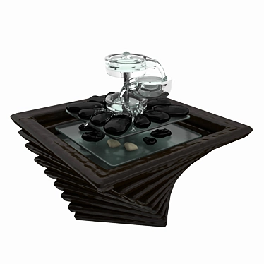 Serenity Elegance Tabletop Fountain 3D model image 1 