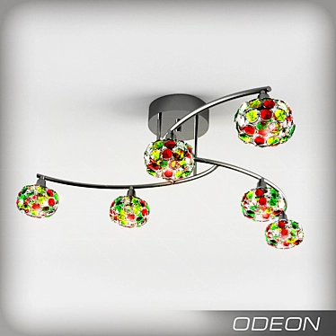 Odeon Light-CREA COLOR Chandelier 3D model image 1 