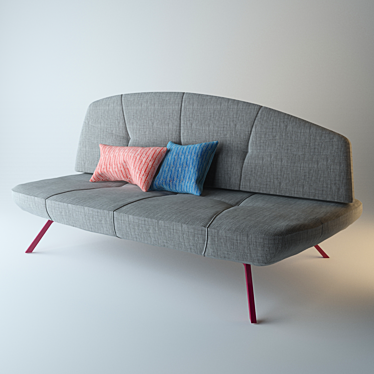 Contemporary Bandy Sofa-Bed 3D model image 1 