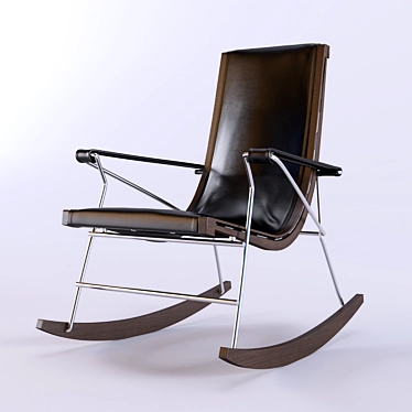 Contemporary JJ Rocking Armchair: Modern Design &amp 3D model image 1 