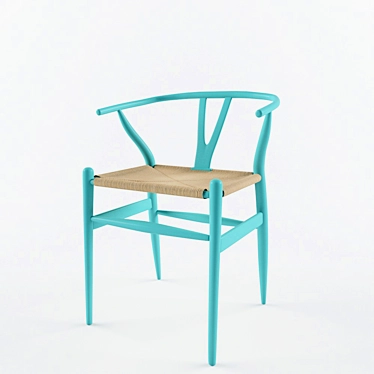 Wegner Wishbone Chair: Sleek Design for Modern Spaces 3D model image 1 