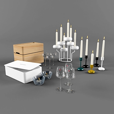 Iittala Decor Collection: Elegant and Versatile 3D model image 1 