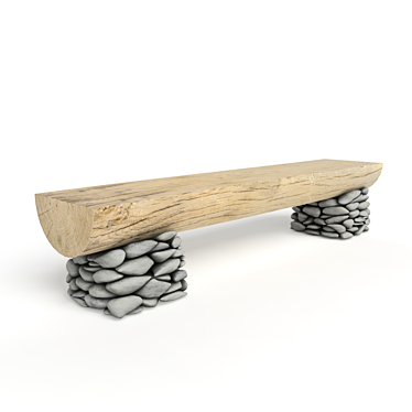 Outdoor Park Bench 3D model image 1 