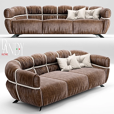 Versatile Modern Sofa: Gamma Crossover 3D model image 1 