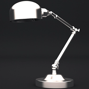 Sleek Steel Lamp 3D model image 1 